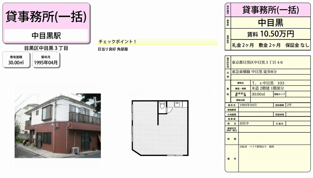 東京都目黒区中目黒3 4 6 中目黒駅 ティーズ中目黒の賃貸事務所 貸事務所 貸店舗 詳細ページ 東京オフィスmove 2731